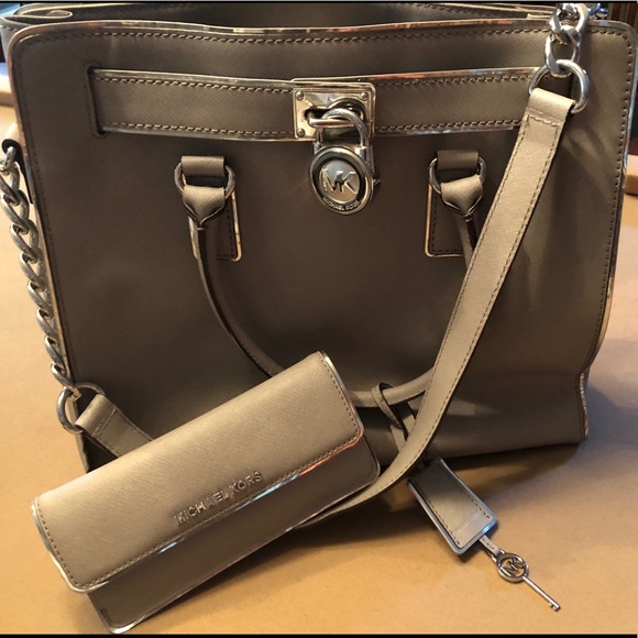 MICHAEL KORS Hamilton Large Satchel WITH Wallet - Picture 7 of 7